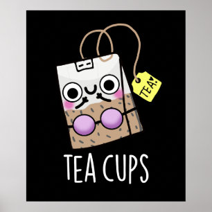 Tebechkops Roliga BH-puns Mörk Bakgrund Poster
