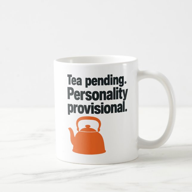Tebestämd Personlighet Provisorisk Tedrickare Kaffemugg (Höger)