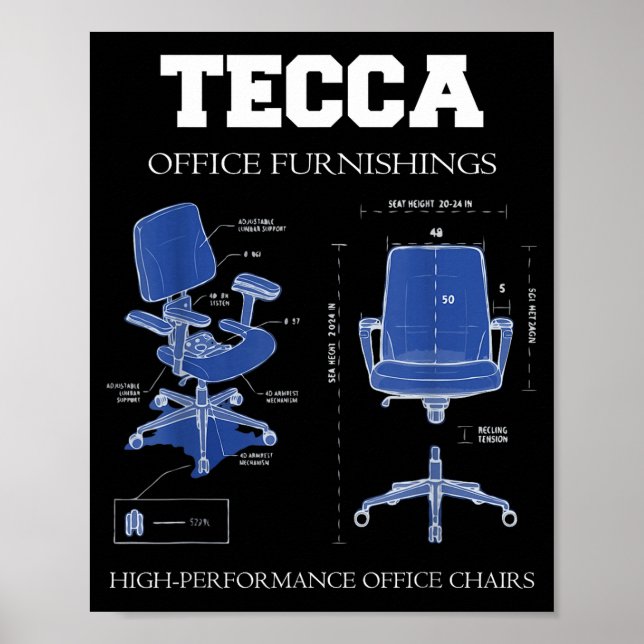 Tecca Office Furnishings - High Performance Chairs Poster (Framsidan)