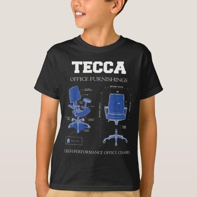 Tecca Office Furnishings - High Performance Chairs T Shirt (Framsida)
