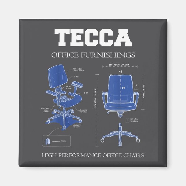 Tecca Officeinredning - Högpresterande stolar Magnet (Framsidan)