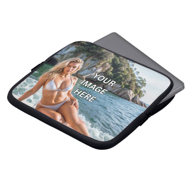TECH! 💻 Anpassad datorskydd – Lägg till bild elle Laptop Fodral (Framsida topp)