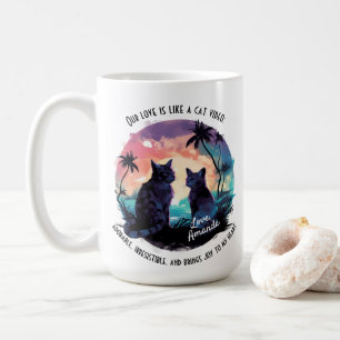 Tech Boykompis Valentindagen Cat Gift Kaffemugg