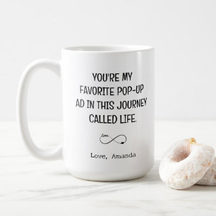 Tech Boykompis Valentindagen Gift Kaffemugg