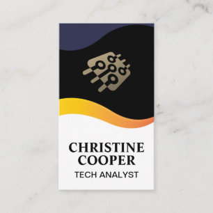 Tech Chip Logotyp   Affärskortet Vågdesign Visitkort
