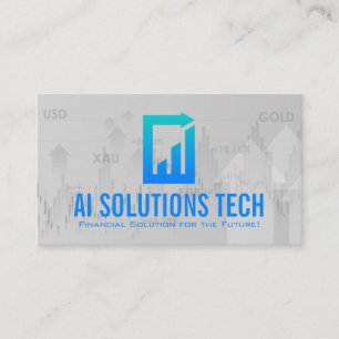 Tech Document Logotyp   Finansdiagram Visitkort