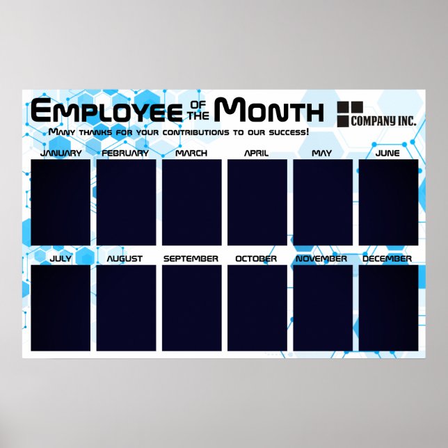 tech employee of the month display for 4x6 photos poster (Framsidan)