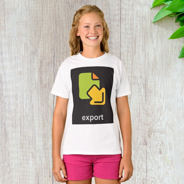Tech Export-ikon Digital datafil T Shirt (Skapare uppladdad)