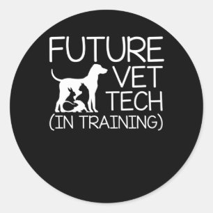 Tech för Vet för framtida VetTechutbildning Runt Klistermärke