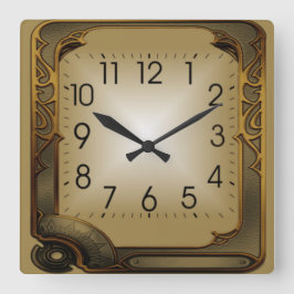 Tech Fyrkantig Klocka