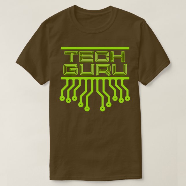 Tech Guru T Shirt (Design framsida)