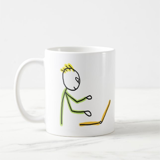 Tech Guy Stickman Kaffemugg (Vänster)