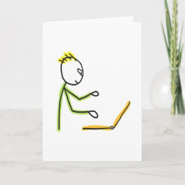 Tech Guy Stickman Kort