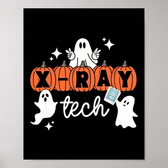 Tech Halloween Technician Squad Xray Tech Pumpkin Poster (Framsidan)