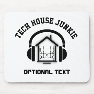 Tech House Music Junkie Anpassningsbar (Light) Musmatta