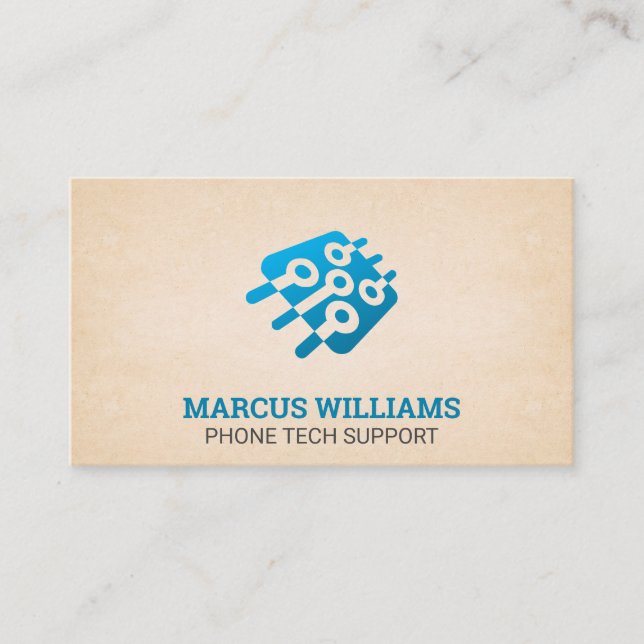 Tech | Mikroprocessor Visitkort (Framsida)