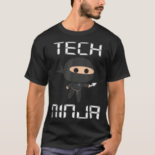 Tech Ninja Funny IT Computer Techie Support Hjälp  T Shirt