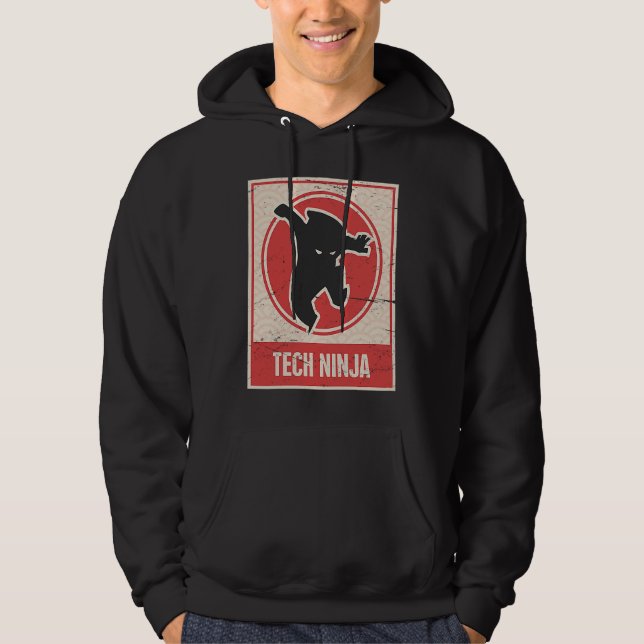 TECH NINJA  Tech Support Hoodie (Framsida)