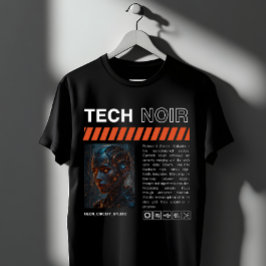 Tech Noir Cyberpunk Android T Shirt