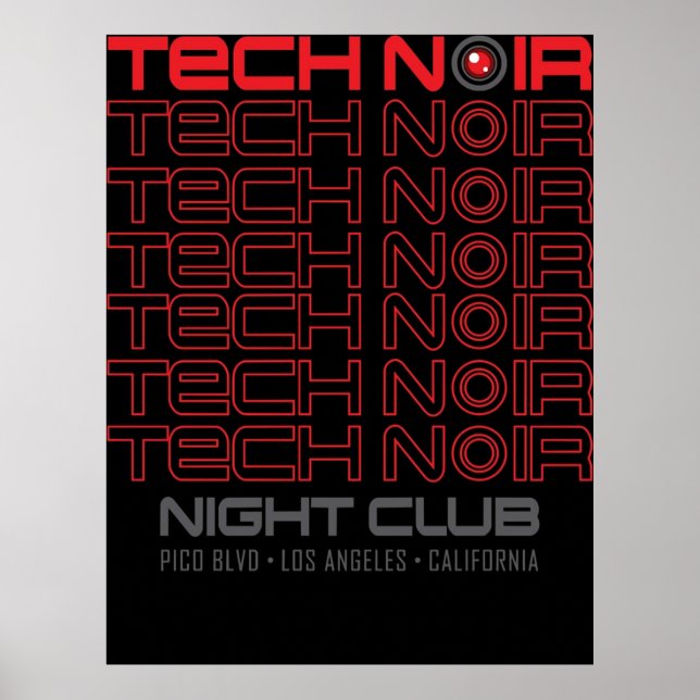 TECH NOIR POSTER (Framsidan)