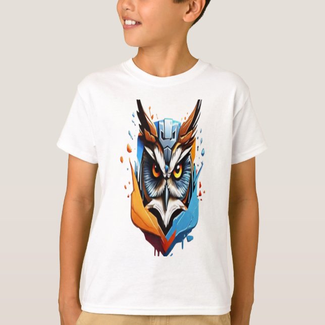 Tech Owl Adventures: Gear Up in Style! T Shirt (Framsida)