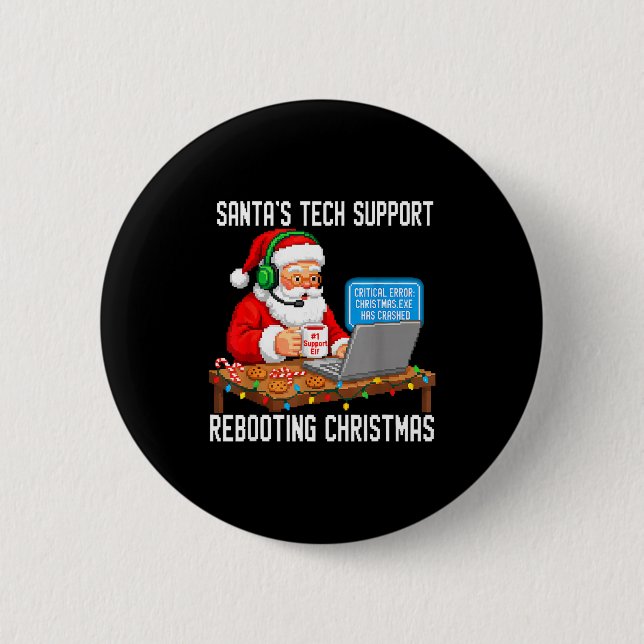 Tech Rebooting Support Santa's Laugh Knapp (Framsida)