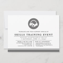 Tech + Sales Support Agent Training Event Minimal Inbjudningar