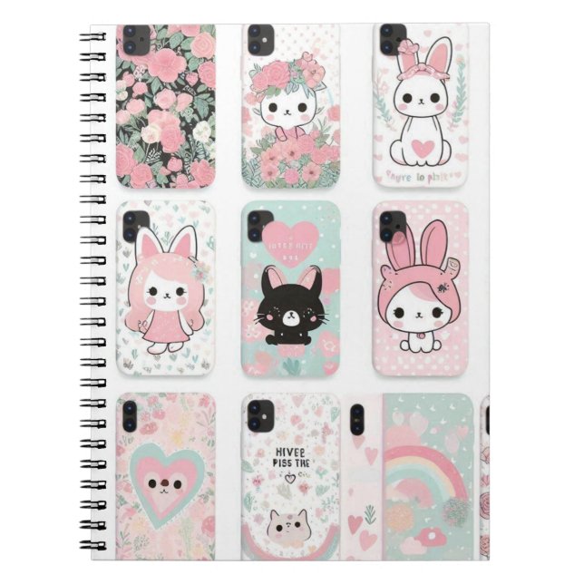Tech-Savvy Bunnies bärbar dator Anteckningsbok (Framsidan)
