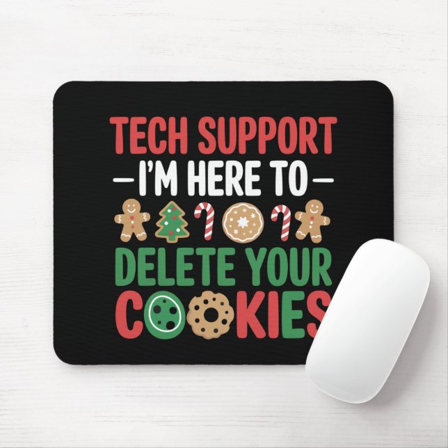 Tech Support Christmas Cookies Funny Work  Musmatta (Med mus)
