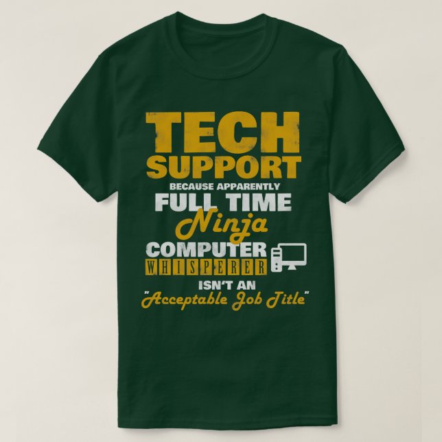 Tech Support Computer Whisperer Funny T Shirt (Design framsida)