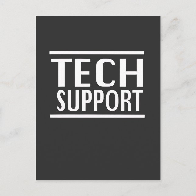 Tech Support Doge Government Trump Humor Helg Vykort (Framsida)