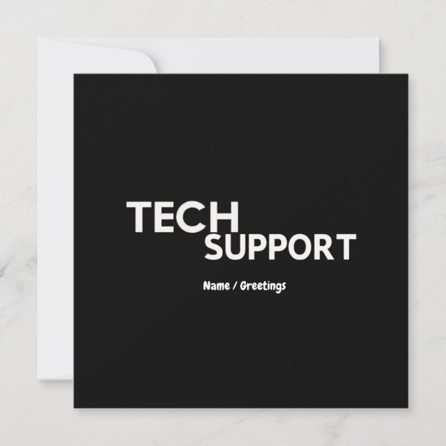 Tech Support Humor Funny Geeky-presenter för Ingen Inbjudningar (Framsida)