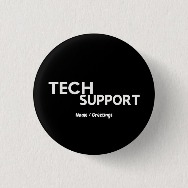 Tech Support Humor Funny Geeky-presenter för Ingen Knapp (Framsida)