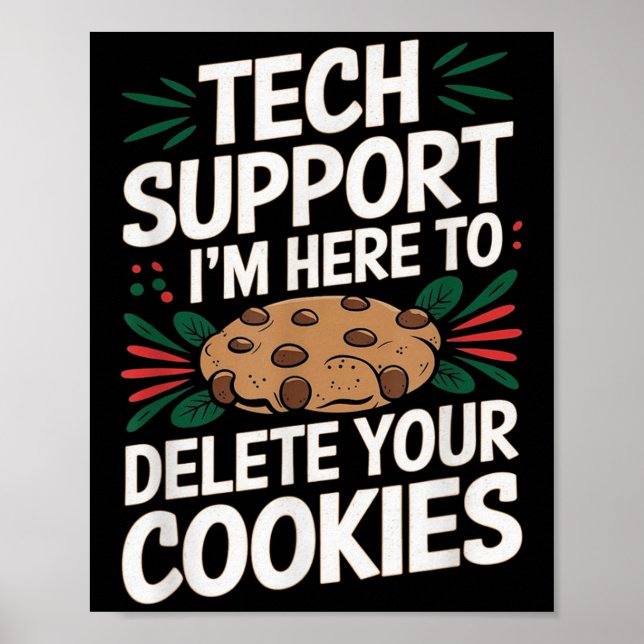 Tech Support Im Here To Delete Your Cookies Christ Poster (Framsidan)