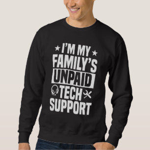 Tech Support Obetald Help Desk IT Call Center Agen Lång Ärmad Tröja