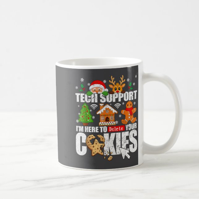 Tech Suprt Christmas Cookies Women Men Funny Chris Kaffemugg (Höger)