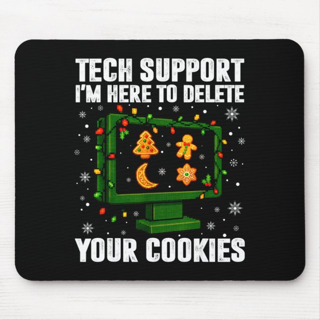Tech Suprt Delete Your Cookies Men Ugly Christmas  Musmatta (Framsidan)