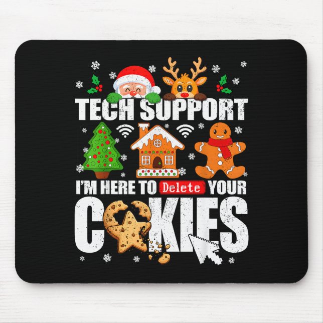 Tech Suprt Delete Your Cookies Men Ugly Christmas  Musmatta (Framsidan)