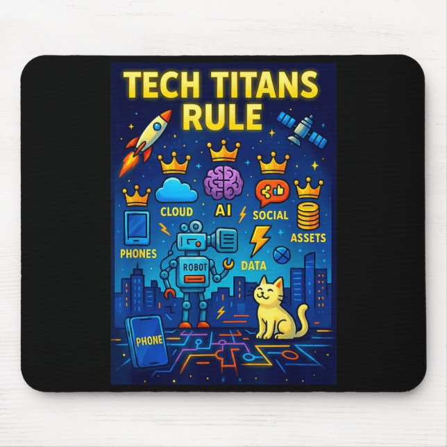 Tech Titans Rule Funny Big Technology Satire Wer G Musmatta (Framsidan)