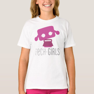 TechflickaT-tröja med lilor pricker (flickor) T-shirt