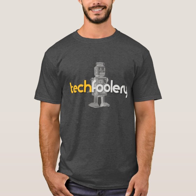 Techfoolery robotlogotyp - manar t-shirt (Framsida)