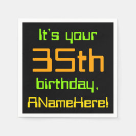 Techie 35e Birthday Papper Napkins Pappersservett