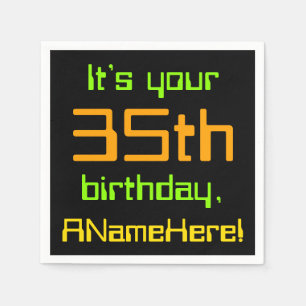 Techie 35e Birthday Papper Napkins Pappersservett