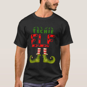 Techie Elf Funny Group Matching Family Pajamas for T Shirt