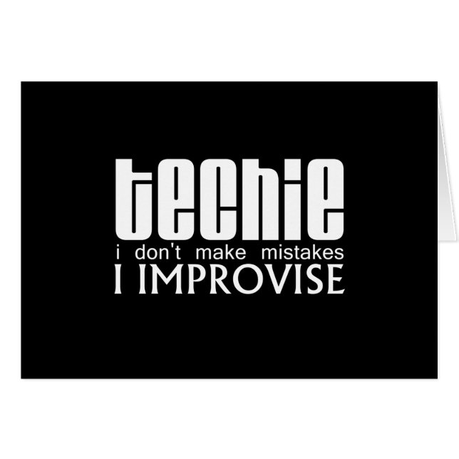 Techie improviserar OBS kort (Framsidan Horizontal)