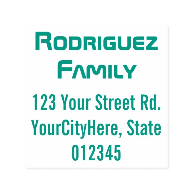 Techie & Nerdy Namn och Adress Självfärgande Stämpel (Design)