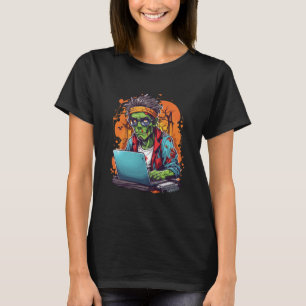 Techie Zombie Halloween T Shirt