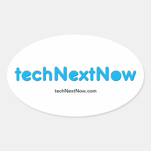techNextNow-stämplar Ovalt Klistermärke (Framsida)