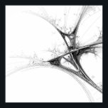 Technical Design: Architectonic Fractal Vine  Poster<br><div class="desc">A conceptual and technical take on flora titled Architectonic Fractal Vine. The design emphasizes the underlying mathematical structure and complexity of a plant,  utilizing sharp,  precise line work as if illustrating an organic machine or futuristic blueprint. Appeals to technical and modern design enthusiasts.</div>