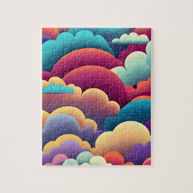 Technicolor Overcast  - Puzzle Pussel (Vertikal)